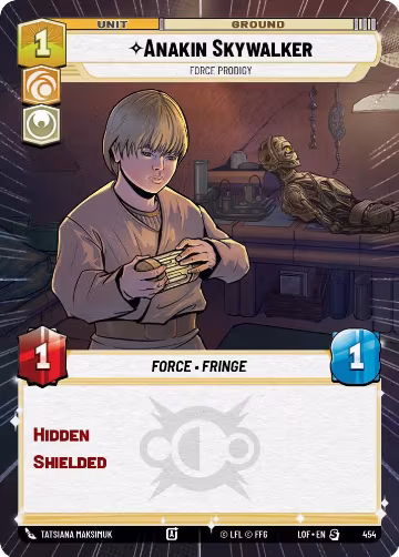 Anakin Skywalker - Force Prodigy (Hyperspace) (454), Legends of the Force — Star Wars card price
