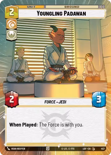 Youngling Padawan (Hyperspace) (457), Legends of the Force — Star Wars card price