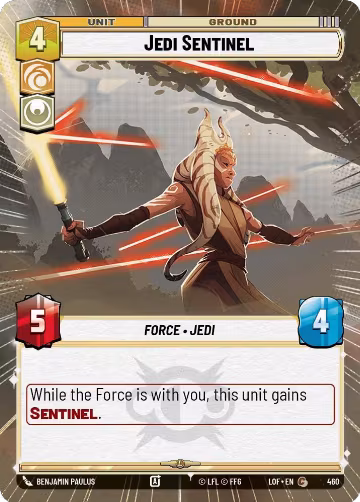 Jedi Sentinel (Hyperspace) (460), Legends of the Force — Star Wars card price