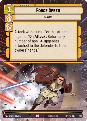 Force Speed (Hyperspace) (469), Legends of the Force — Star Wars card price
