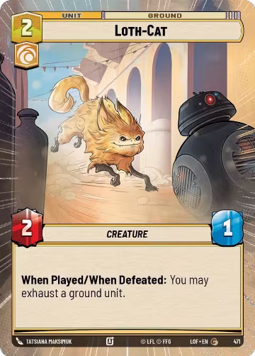 Loth-Cat (Hyperspace) (471), Legends of the Force — Star Wars card price