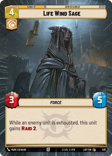 Life Wind Sage (Hyperspace) (476), Legends of the Force — Star Wars card price
