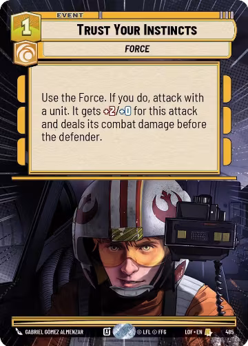 Trust Your Instincts (Hyperspace) (485), Legends of the Force — Star Wars card price