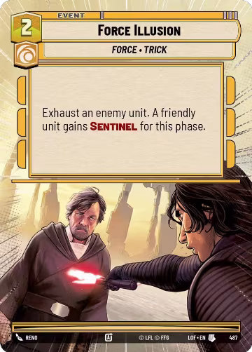 Force Illusion (Hyperspace) (487), Legends of the Force — Star Wars card price