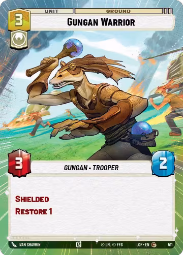 Gungan Warrior (Hyperspace) (511), Legends of the Force — Star Wars card price