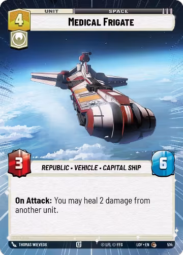 Medical Frigate (Hyperspace) (514), Legends of the Force — Star Wars card price