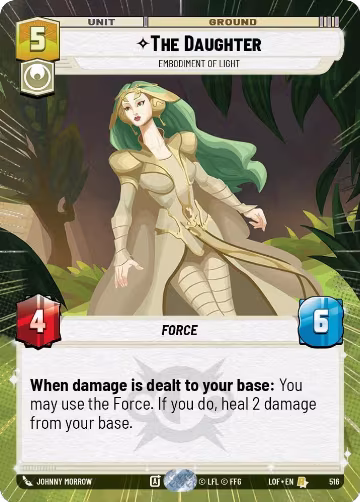 The Daughter - Embodiment of Light (Hyperspace) (516), Legends of the Force — Star Wars card price