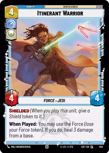 Itinerant Warrior (Foil) (550), Legends of the Force — Star Wars card price