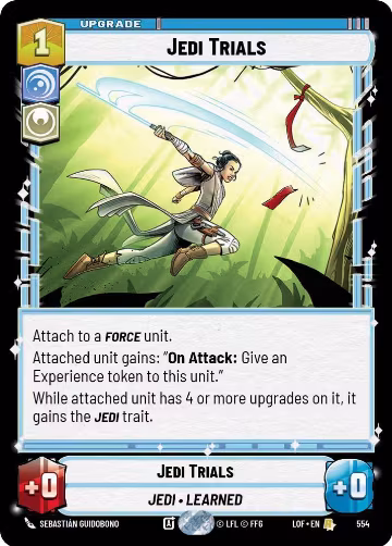 Jedi Trials (Foil) (554), Legends of the Force — Star Wars card price