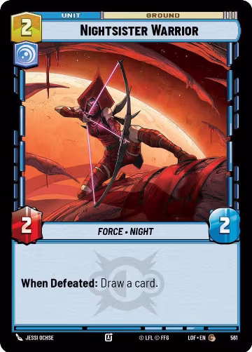 Nightsister Warrior (Foil) (561), Legends of the Force — Star Wars card price