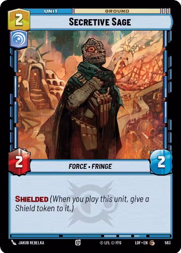 Secretive Sage (Foil) (563), Legends of the Force — Star Wars card price