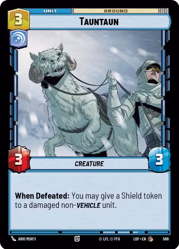 Tauntaun (Foil) (566), Legends of the Force — Star Wars card price