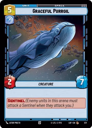 Graceful Purrgil (Foil) (571), Legends of the Force — Star Wars card price