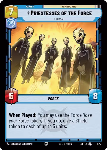 Priestesses of the Force - Eternal (Foil) (574), Legends of the Force — Star Wars card price