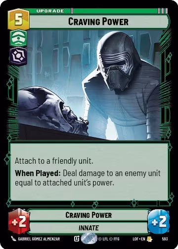 Craving Power (Foil) (593), Legends of the Force — Star Wars card price