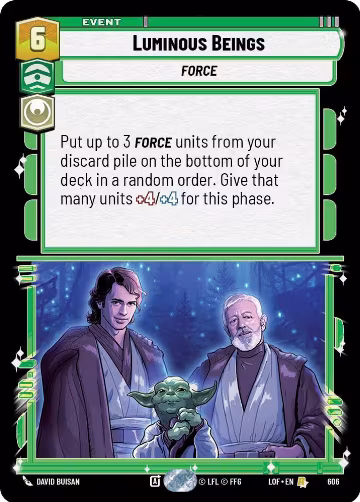 Luminous Beings (Foil) (606), Legends of the Force — Star Wars card price