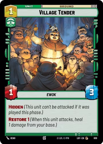 Village Tender (Foil) (609), Legends of the Force — Star Wars card price