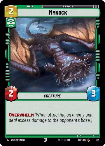 Mynock (Foil) (611), Legends of the Force — Star Wars card price