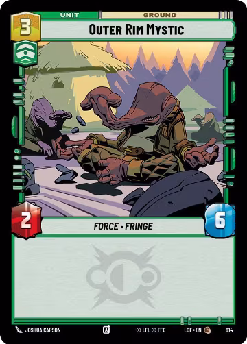 Outer Rim Mystic (Foil) (614), Legends of the Force — Star Wars card price