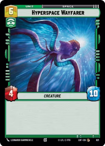 Hyperspace Wayfarer (Foil) (621), Legends of the Force — Star Wars card price