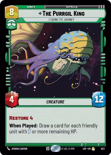 The Purrgil King - Leading The Journey (Foil) (623), Legends of the Force — Star Wars card price