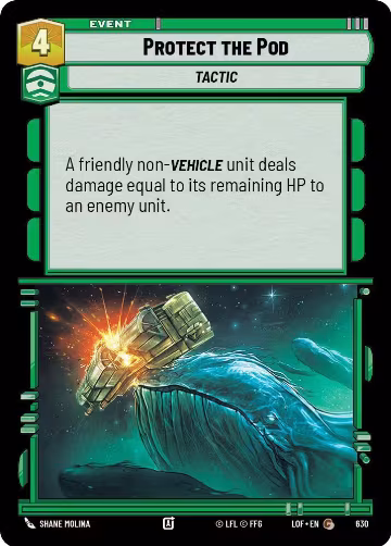 Protect the Pod (Foil) (630), Legends of the Force — Star Wars card price