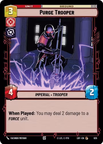 Purge Trooper (Foil) (635), Legends of the Force — Star Wars card price