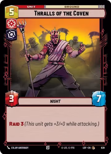 Thralls of the Coven (Foil) (638), Legends of the Force — Star Wars card price