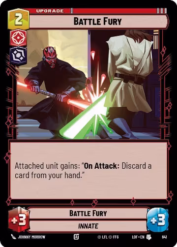 Battle Fury (Foil) (641), Legends of the Force — Star Wars card price