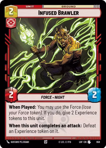 Infused Brawler (Foil) (658), Legends of the Force — Star Wars card price