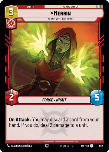 Merrin - Alone with the Dead (Foil) (662), Legends of the Force — Star Wars card price
