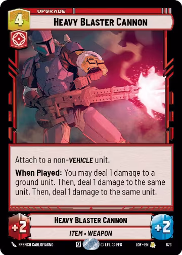 Heavy Blaster Cannon (Foil) (673), Legends of the Force — Star Wars card price