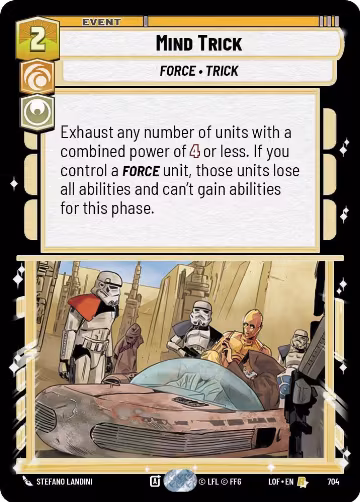 Mind Trick (Foil) (704), Legends of the Force — Star Wars card price