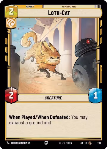 Loth-Cat (Foil) (709), Legends of the Force — Star Wars card price