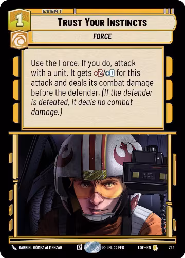 Trust Your Instincts (Foil) (723), Legends of the Force — Star Wars card price