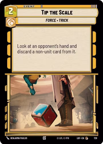 Tip the Scale (Foil) (728), Legends of the Force — Star Wars card price