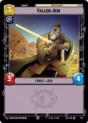 Fallen Jedi (Foil) (732), Legends of the Force — Star Wars card price