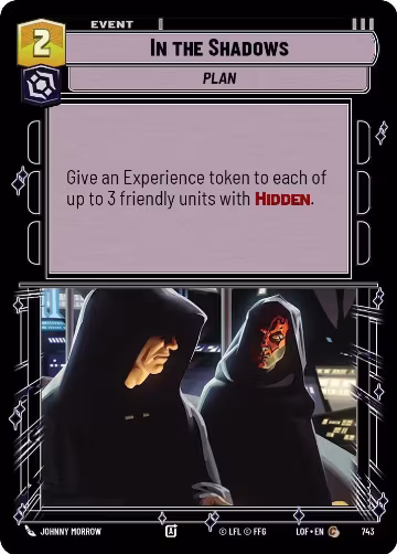 In the Shadows (Foil) (743), Legends of the Force — Star Wars card price