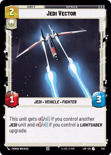 Jedi Vector (Foil) (746), Legends of the Force — Star Wars card price