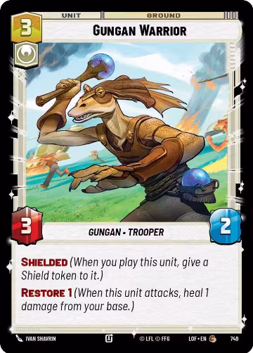 Gungan Warrior (Foil) (749), Legends of the Force — Star Wars card price