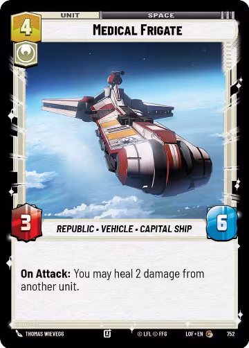 Medical Frigate (Foil) (752), Legends of the Force — Star Wars card price