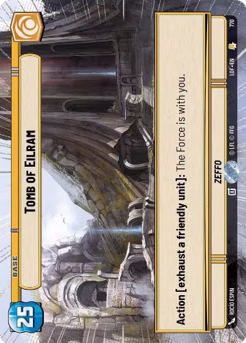 Tomb of Eilram (Hyperspace Foil) (770), Legends of the Force — Star Wars card price