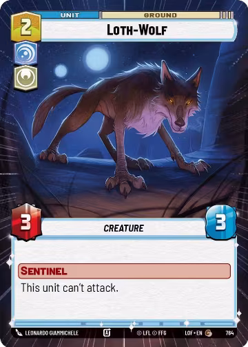 Loth-Wolf (Hyperspace Foil) (784), Legends of the Force — Star Wars card price