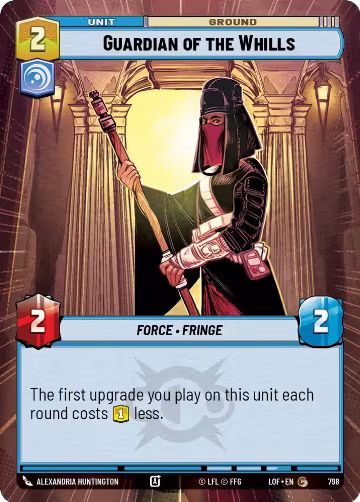 Guardian of the Whills (Hyperspace Foil) (798), Legends of the Force — Star Wars card price