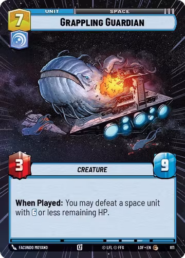 Grappling Guardian (Hyperspace Foil) (811), Legends of the Force — Star Wars card price
