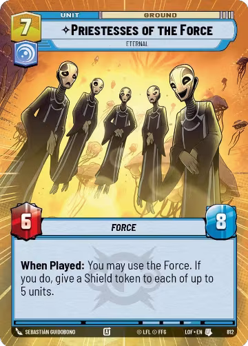 Priestesses of the Force - Eternal (Hyperspace Foil) (812), Legends of the Force — Star Wars card price