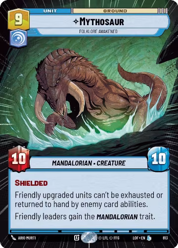 Mythosaur - Folklore Awakened (Hyperspace Foil) (813), Legends of the Force — Star Wars card price
