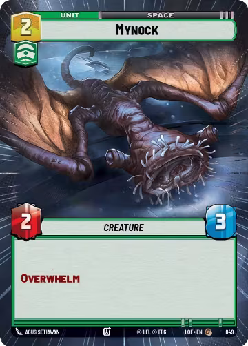 Mynock (Hyperspace Foil) (849), Legends of the Force — Star Wars card price