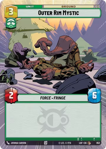 Outer Rim Mystic (Hyperspace Foil) (852), Legends of the Force — Star Wars card price