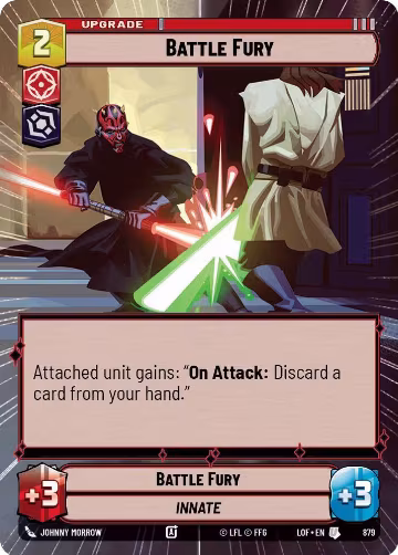Battle Fury (Hyperspace Foil) (879), Legends of the Force — Star Wars card price